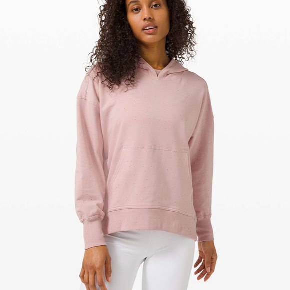 Lululemon LA back in action hoodie confetti mink berry pink sweatshirt - Picture 2 of 3